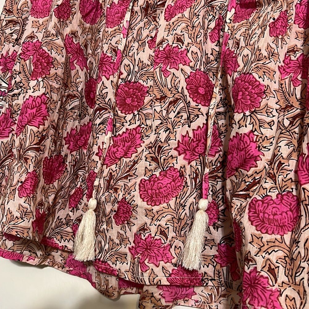 Rachel Zoe cotton boho floral pleasant top - Picture 2 of 4